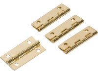 Kazetový záves 30 mm x 17 mm mosadzovaná oceľ, 4 ks