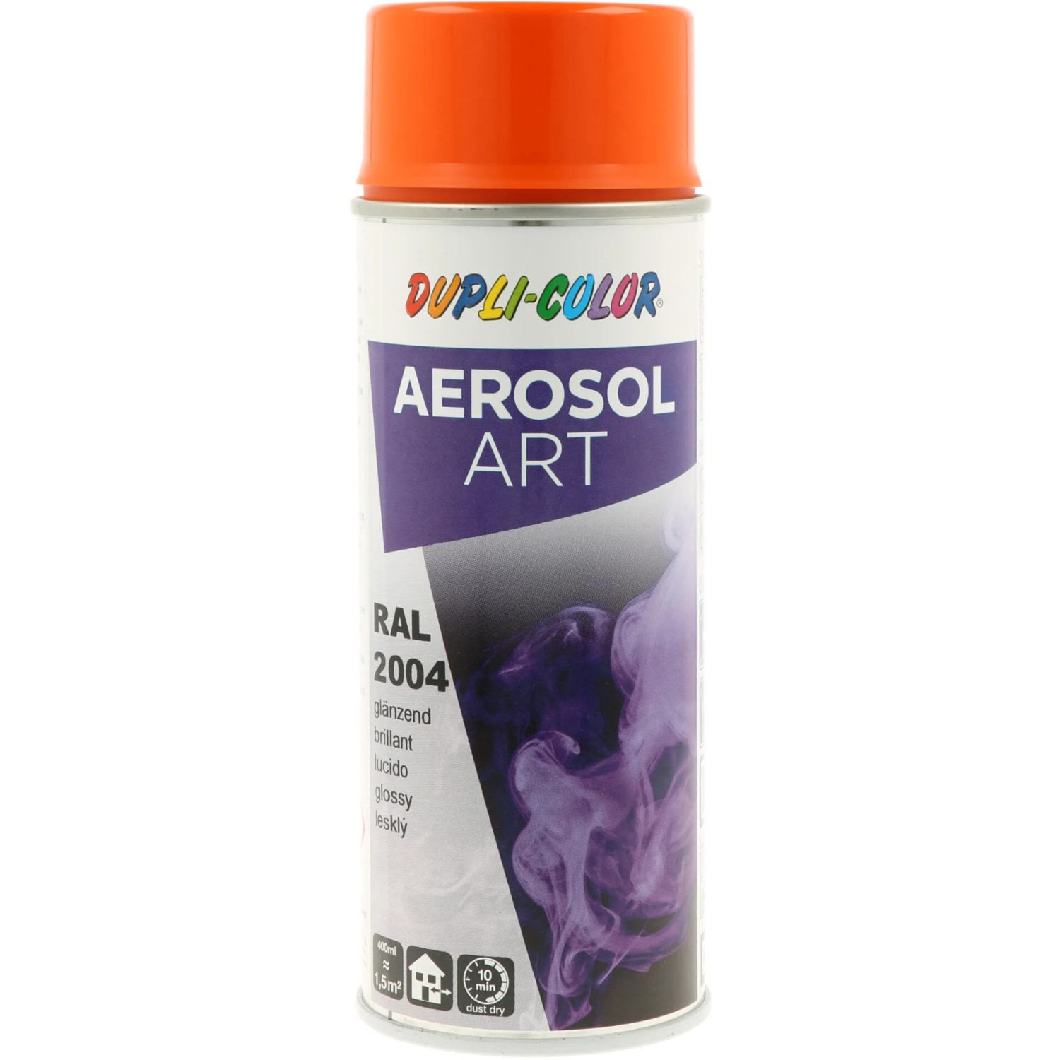 E-shop DUPLI-COLOR Lak v spreji AEROSOL ART (2004) oranžová pravá 400 ml