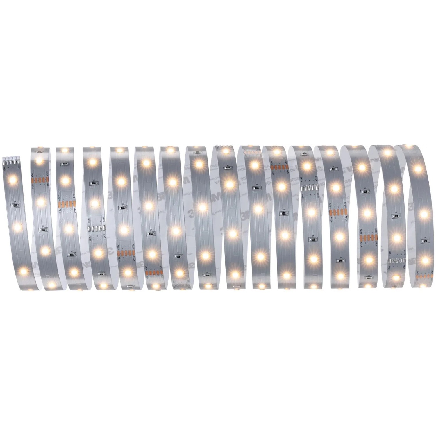 E-shop Paulmann MaxLED 250 pásik teplá biela 2700K, IP20, 20W 230/24V, strieborná, 5 m