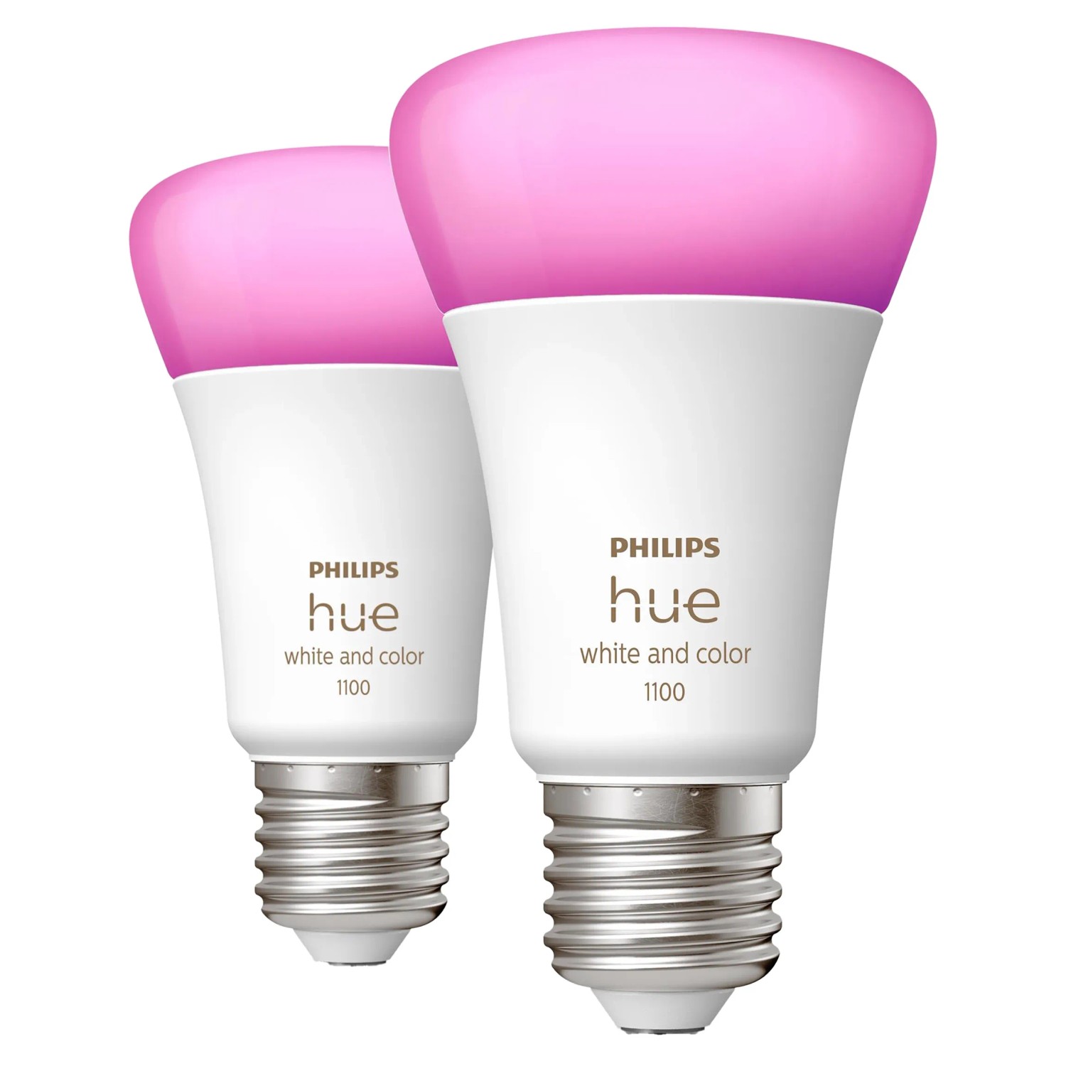 E-shop Philips Hue Smart žiarovka White&Color 1100 E27 A60 11W 1055lm 2000-6500K 2ks