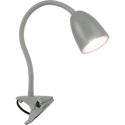 OBI LED lampa s klipom Vidorni flexibilná sivá