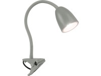 OBI LED lampa s klipom Vidorni flexibilná sivá