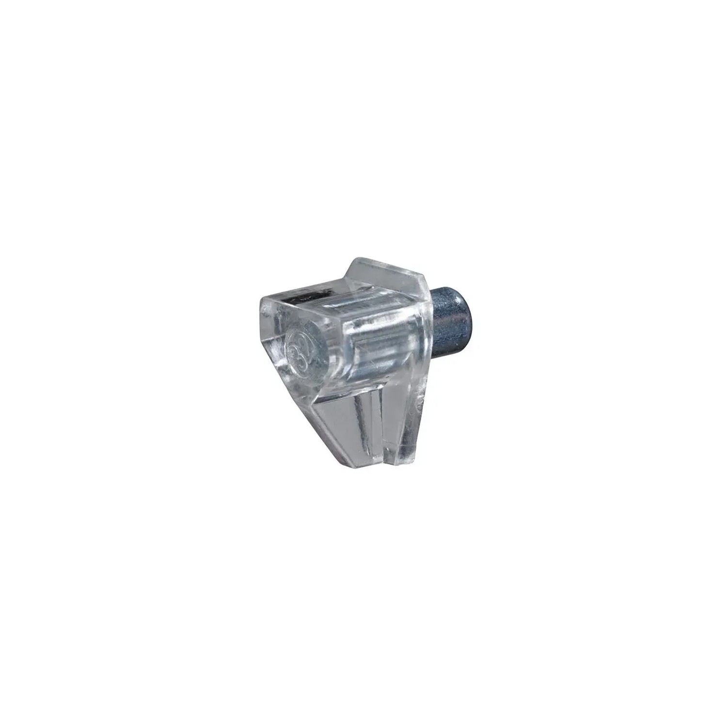 E-shop Hettich Nosník police priehľadný/pozink, 20 ks, 6 x 17 mm