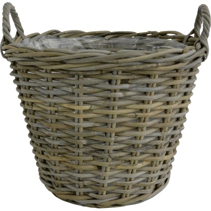 Ratanový kvetináč priemer 30 cm x 23 cm prírodný