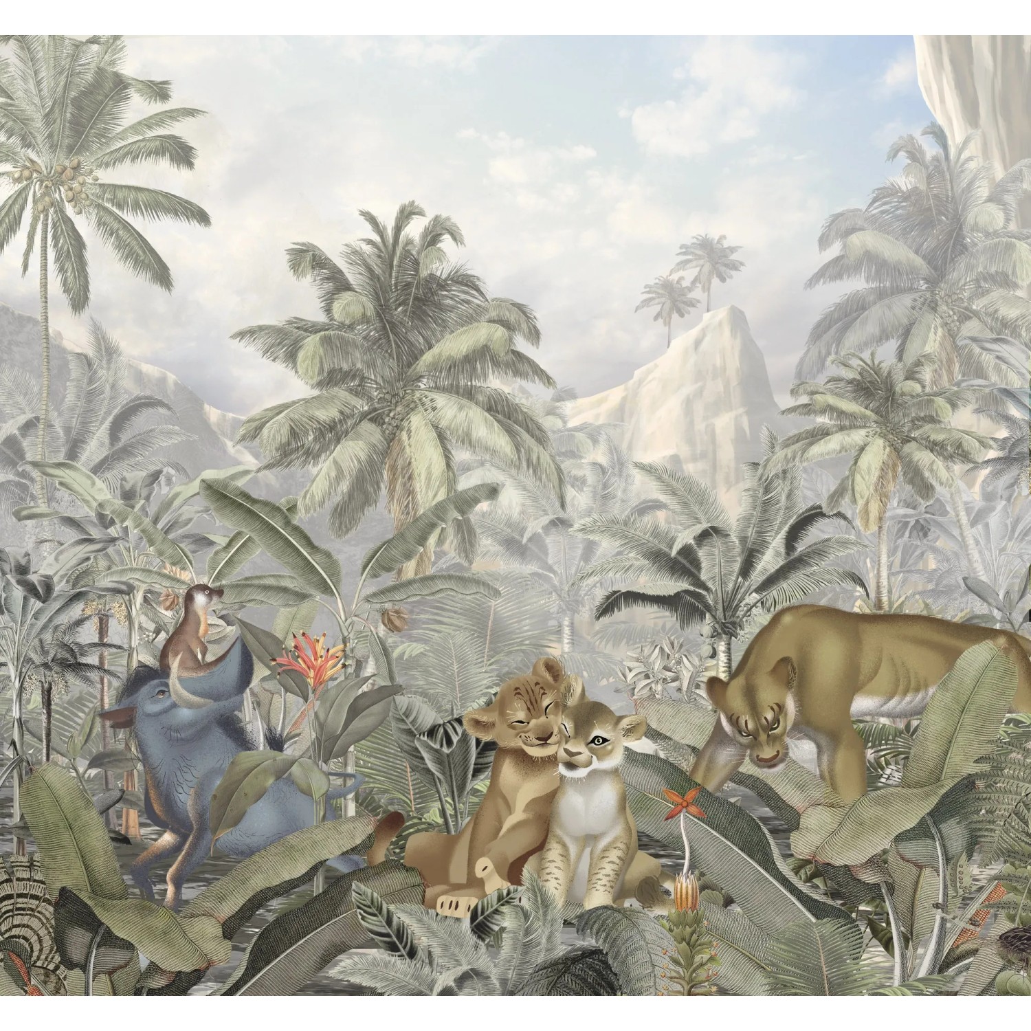 E-shop Komar Vliesová fototapeta Leví Kráľ Mountains 300 x 280 cm