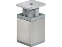 Hettich Nábytková noha hranatá vzhľad ušľachtilej ocele 1 ks 60-75 x 40 x 40 mm
