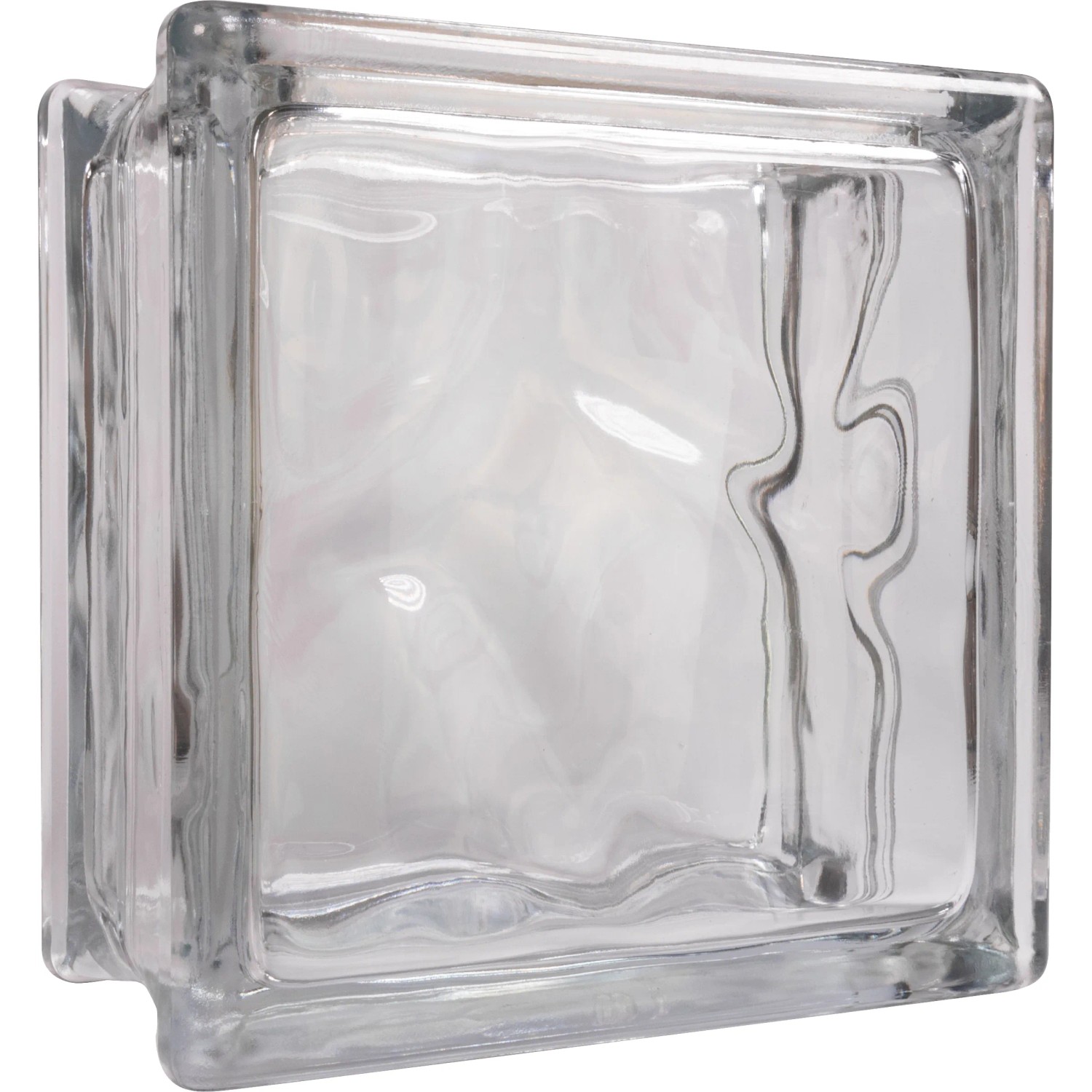E-shop Fuchs Design Deko luxfera Cloud lesklá, číra, 14,5 x 14,5 x 8 cm