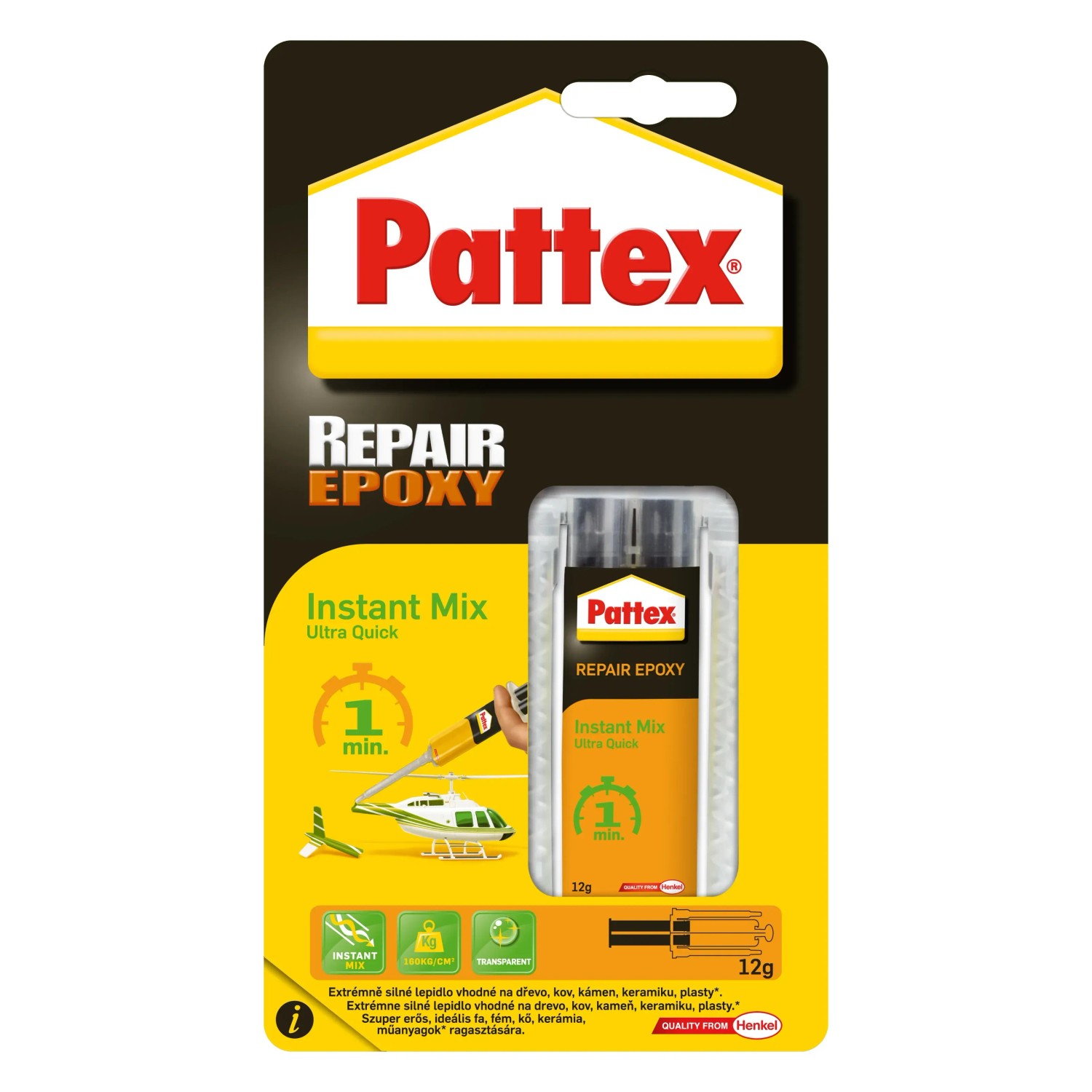 E-shop Pattex Epoxidové lepidlo Repair Epoxy Ultra Quick extra rýchle 1 min, 11 ml