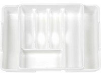 Vkladací priečinok na príbory výsuvný biely Vkladací priečinok na príbory výsuvný biely