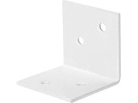 Široký uholník biely práškový nástrek 40 mm x 40 mm x 40 mm