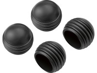 Náhradné krytky na nožičky pre hollywoodsku hojdačku Talca, tm. sivá, 4 ks