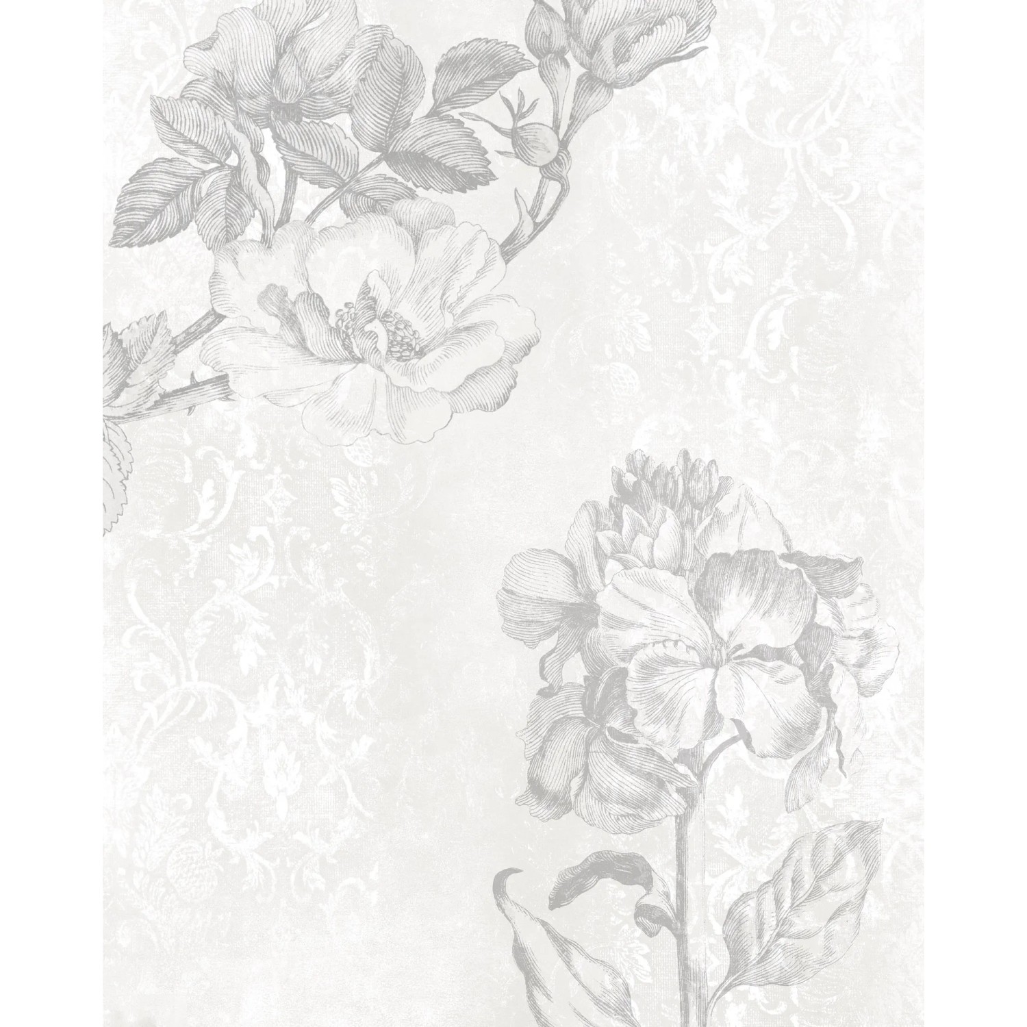 E-shop Komar Vliesová fototapeta Baroque Grey 200 x 250 cm