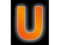 Conacord Reflexné domové písmeno U, oranžové, 8 cm