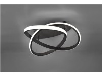 Reality Stropné LED svietidlo Course čierne matné