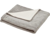 Flísová deka Sherpa 130 cm x 150 cm svetlosivá