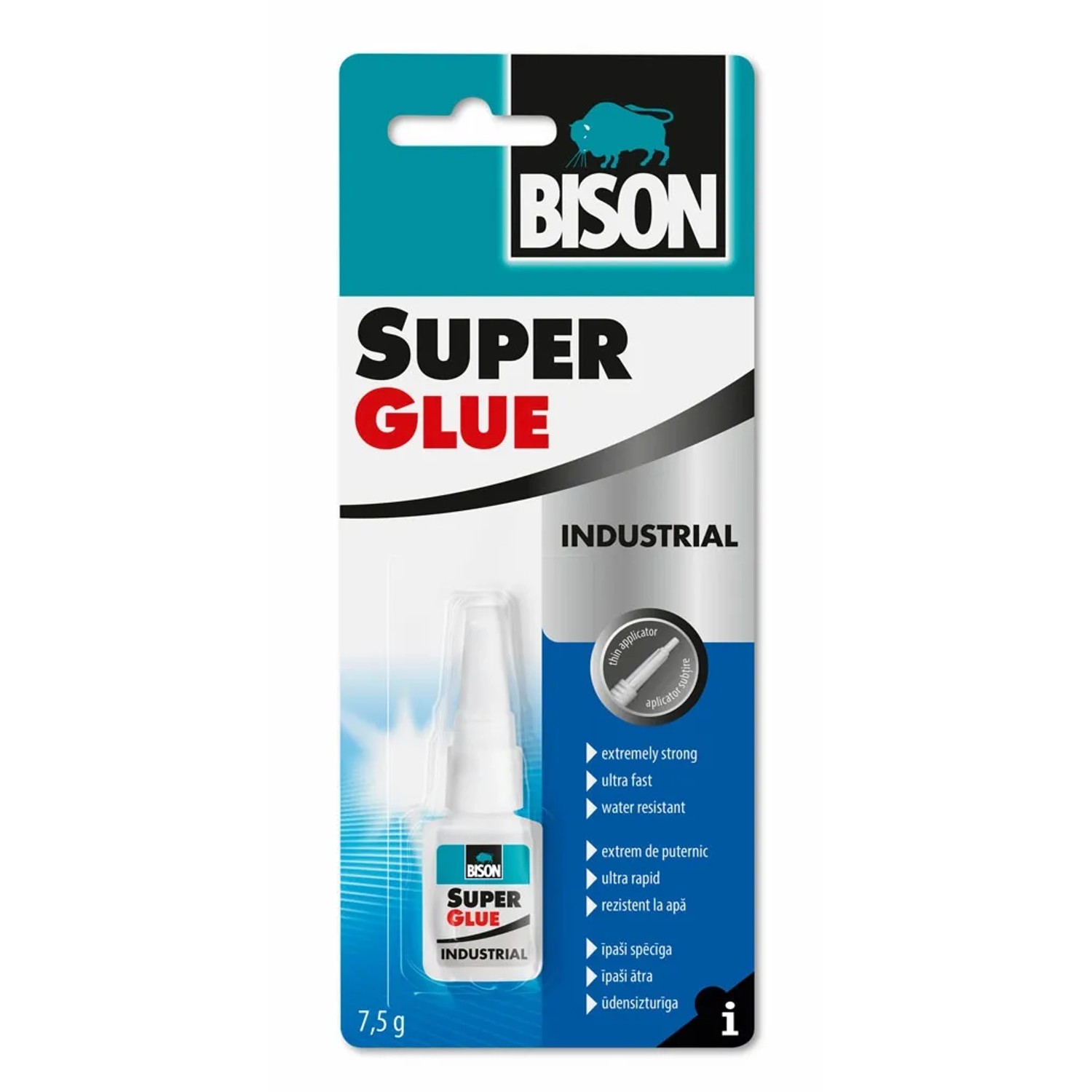 E-shop BISON Sekundové lepidlo SUPER GLUE PROFI, 7,5 g