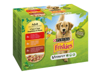 Purina Kapsičky pre psov Friskies Adult hovädzie, kura, jahňacie v želé 12 x 85g