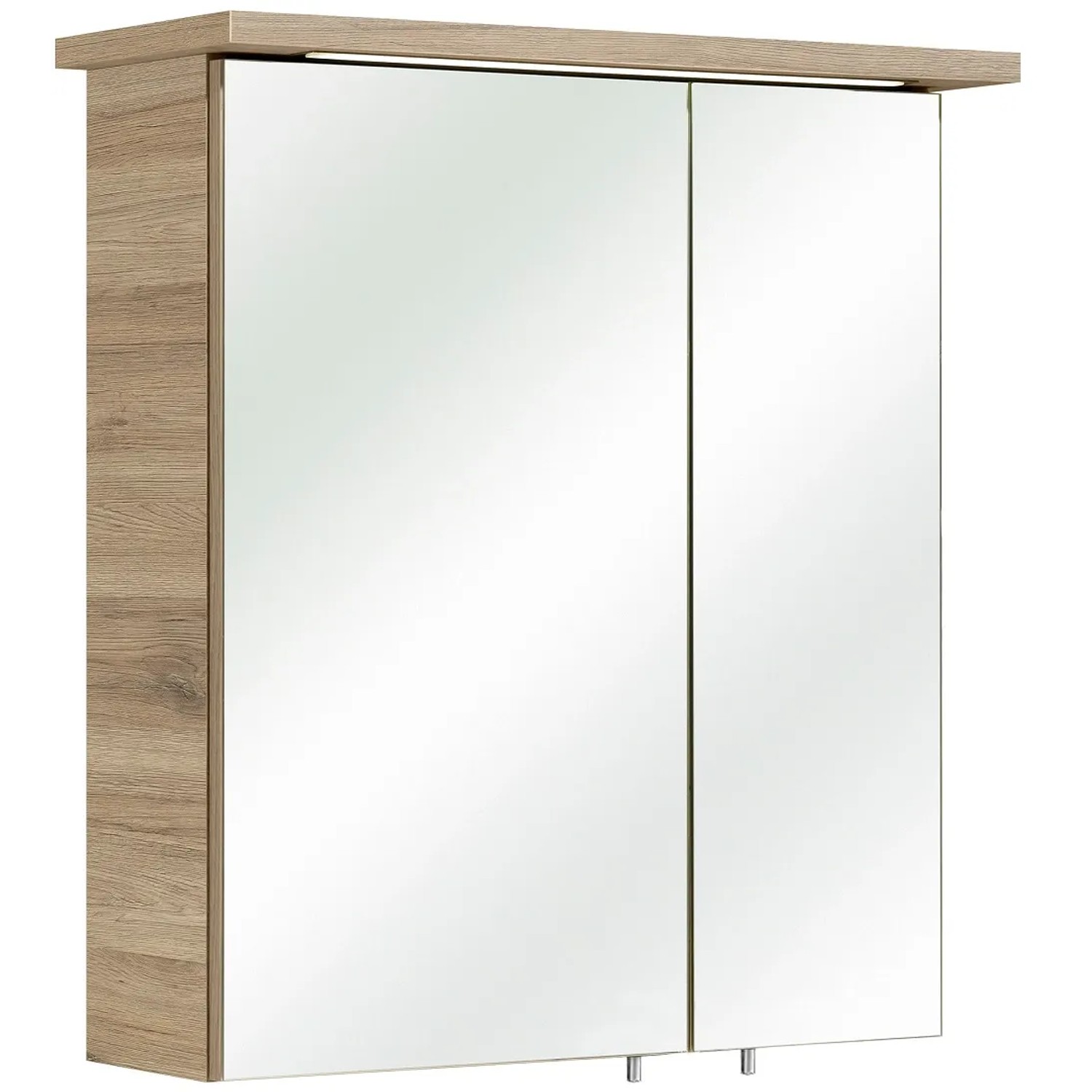E-shop Pelipal Zrkadlová skrinka Quickset 922, dub Sanremo, 72 x 60 x 20 cm