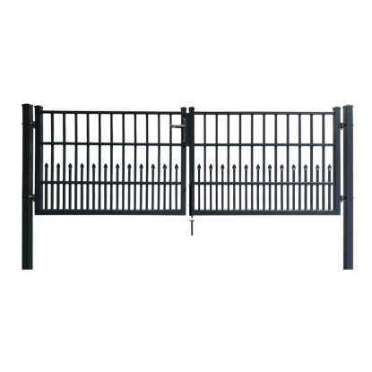 Dekoratívna dvojkrídlová bránka Bremen na zabetónovanie antracit 300 x 103 cm