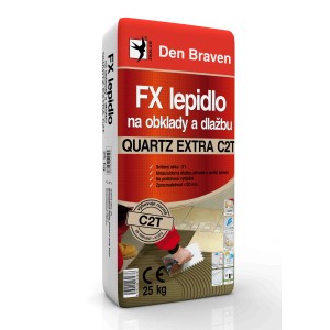 Den Braven FX lepidlo Quartz Extra C2T lepidlo na obklady a dlažby, 25kg vrece.