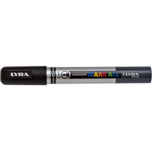 LYRA Mark All Marker, permanentný fix s okrúhlym hrotom 2 mm, čierny.