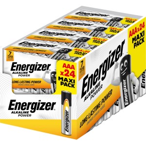 Energizer Alkaline Power AAA batérie, balenie 24 ks. Dlhotrvajúce mikro batérie pre každodenné použitie.