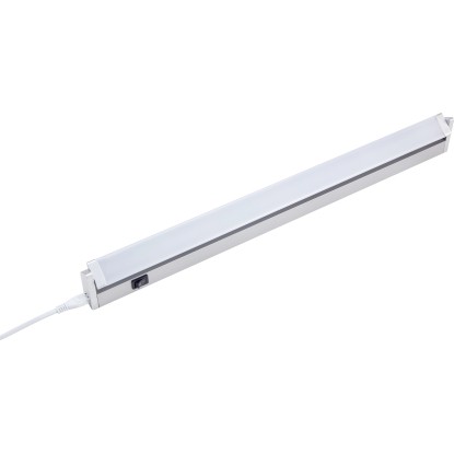 LED podhľadové svietidlo Slim-line, 8 W, 600 lm, strieborné, 2 x 6 x 56 cm
