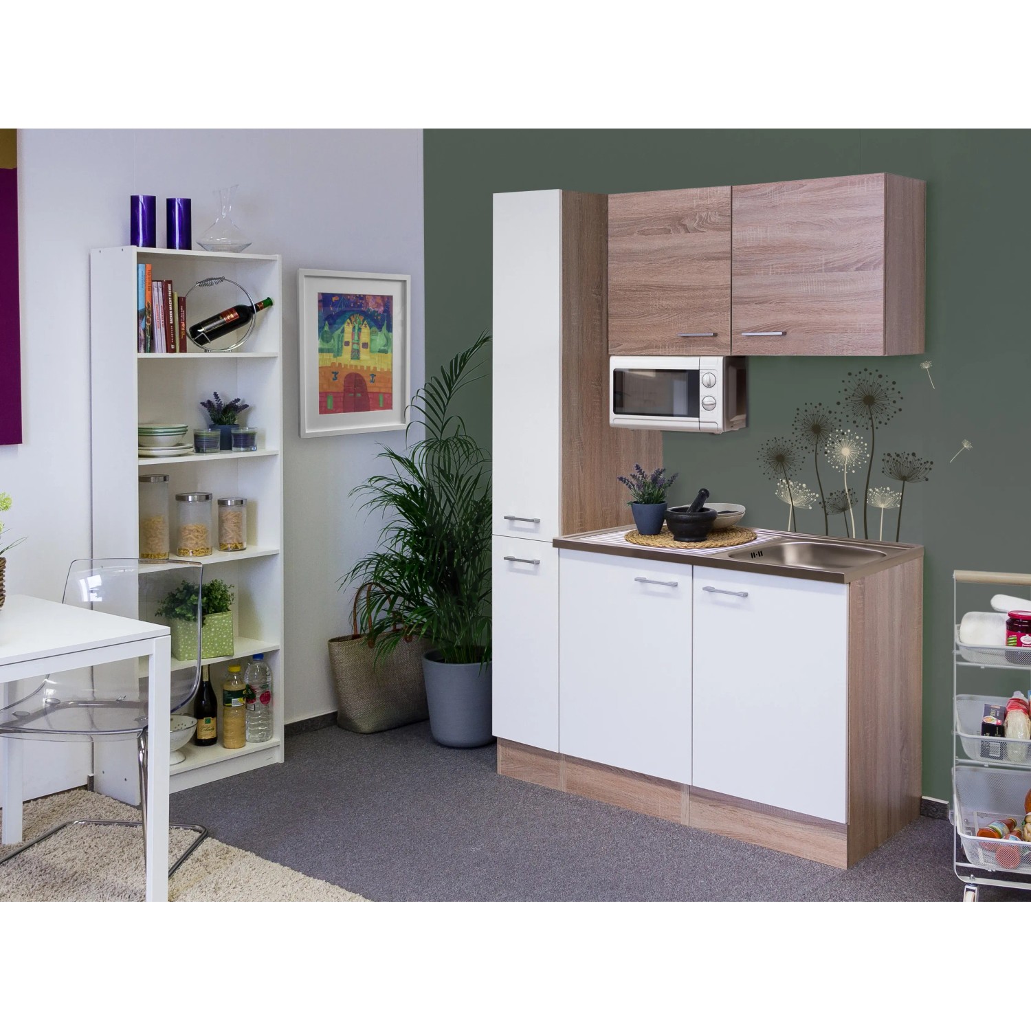 E-shop Flex-Well Kuchyňa Florida 130 cm/typ 1 - mikrovlnka