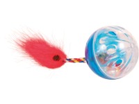 Jollypaw Súprava rašľových loptičiek so šnúrkou na hranie priemer 4 cm, 2 ks