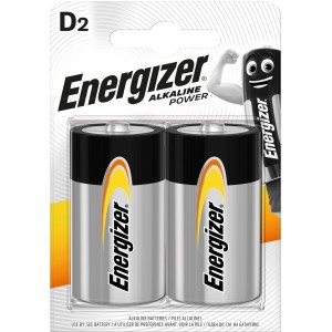Energizer Alkaline Power D Mono batérie, 2 kusy. Spoľahlivá energia pre každodenné zariadenia.