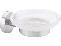 tesa Nástenná mydlenka Moon, nerezová oceľ, 52 x 110 x 130 mm