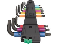 Wera Sada zástrčných kľúčov 950/9 Hex-Plus Multicolour 2 m BlackLaser, 9dielna