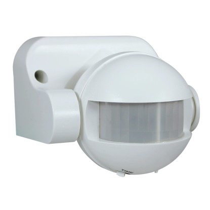 Detektor pohybu 180° biely