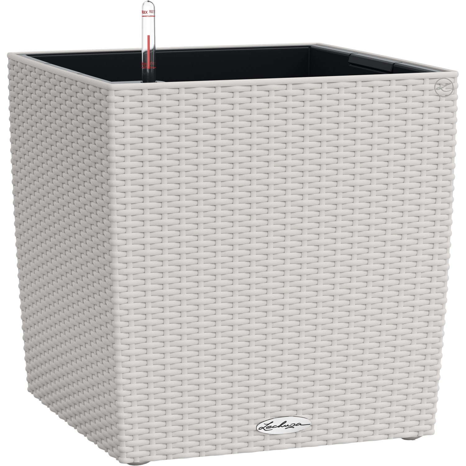 E-shop Lechuza Kvetináč Cube Cottage 40 sivý, 400 x 390 x 390 mm