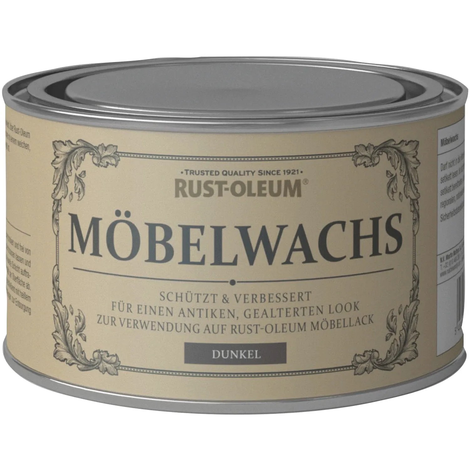 E-shop Rust-Oleum Nábytkový vosk na kriedové farby, tmavý matný, 400 ml
