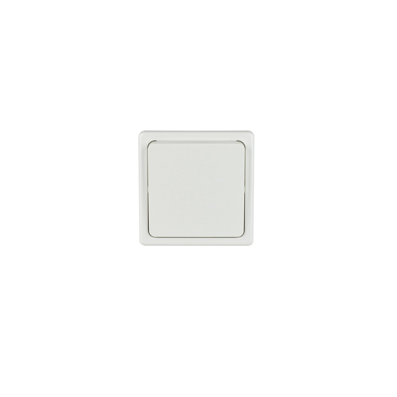 E-shop SEZ Jednopólový spínač Standard DS 1101-1 B biely 28 x 82 x 82 mm