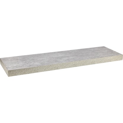 Nástenná MDF polica Carlton, vzhľad betónu, 60 x 24 x 3,8 cm