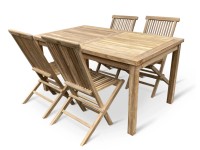 Zostava záhradného nábytku Clasic I, teak, 5-dielna