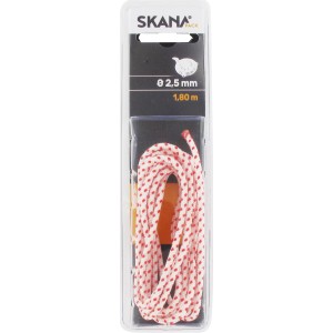 Štartovacie lanko Skana, Ø 2,5 mm x 1,8 m, príslušenstvo pre kosačky na trávu, červeno-biele bodkované.