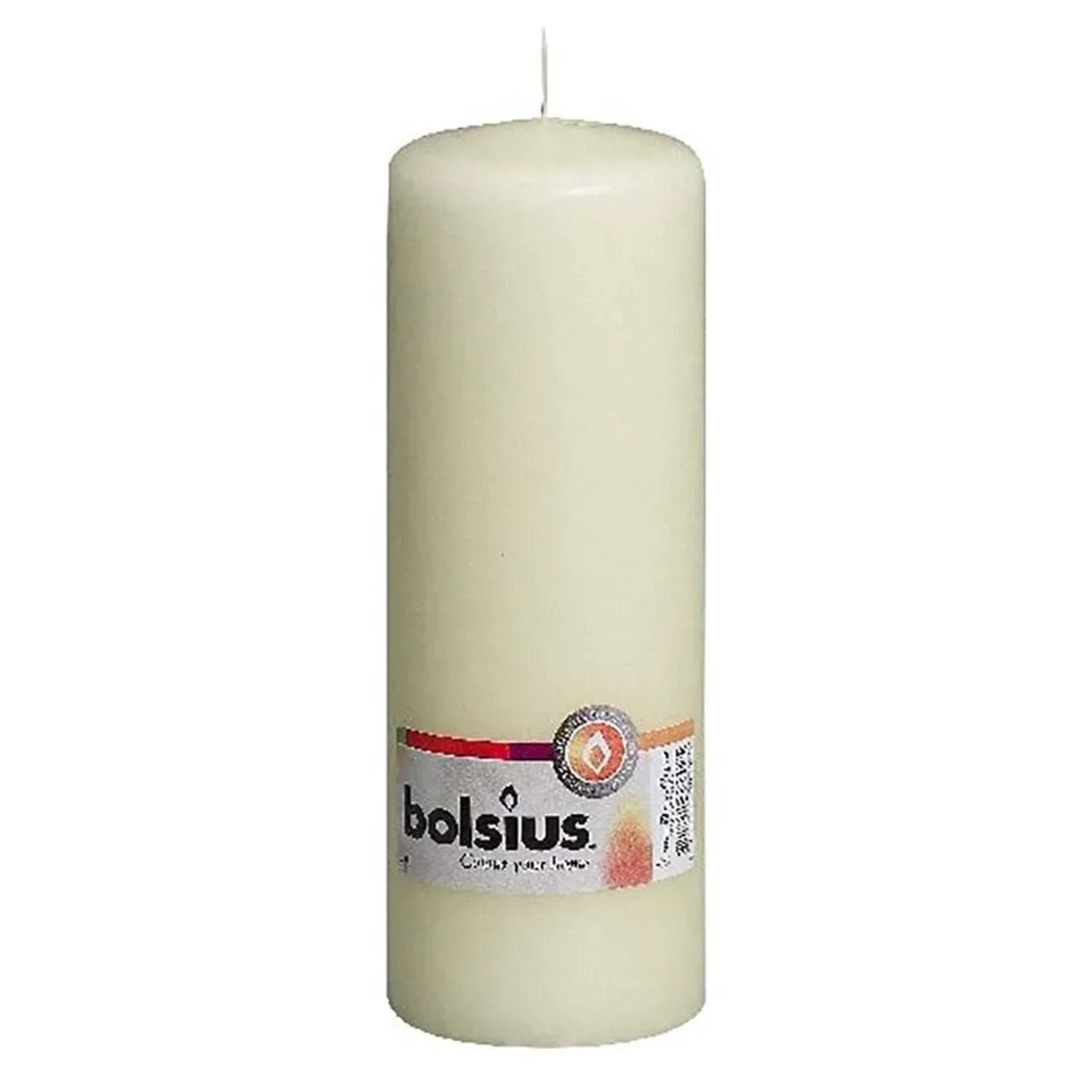 E-shop Bolsius Sviečka valcová slonová kosť 70 x 200 mm