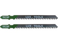 LUX-TOOLS Listy priamočiarej píly na drevo jemné upínanie T, 2 ks