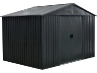 Floraworld Záhradný domček so sedlovou strechou III antracit 301 x 303 x 214 cm