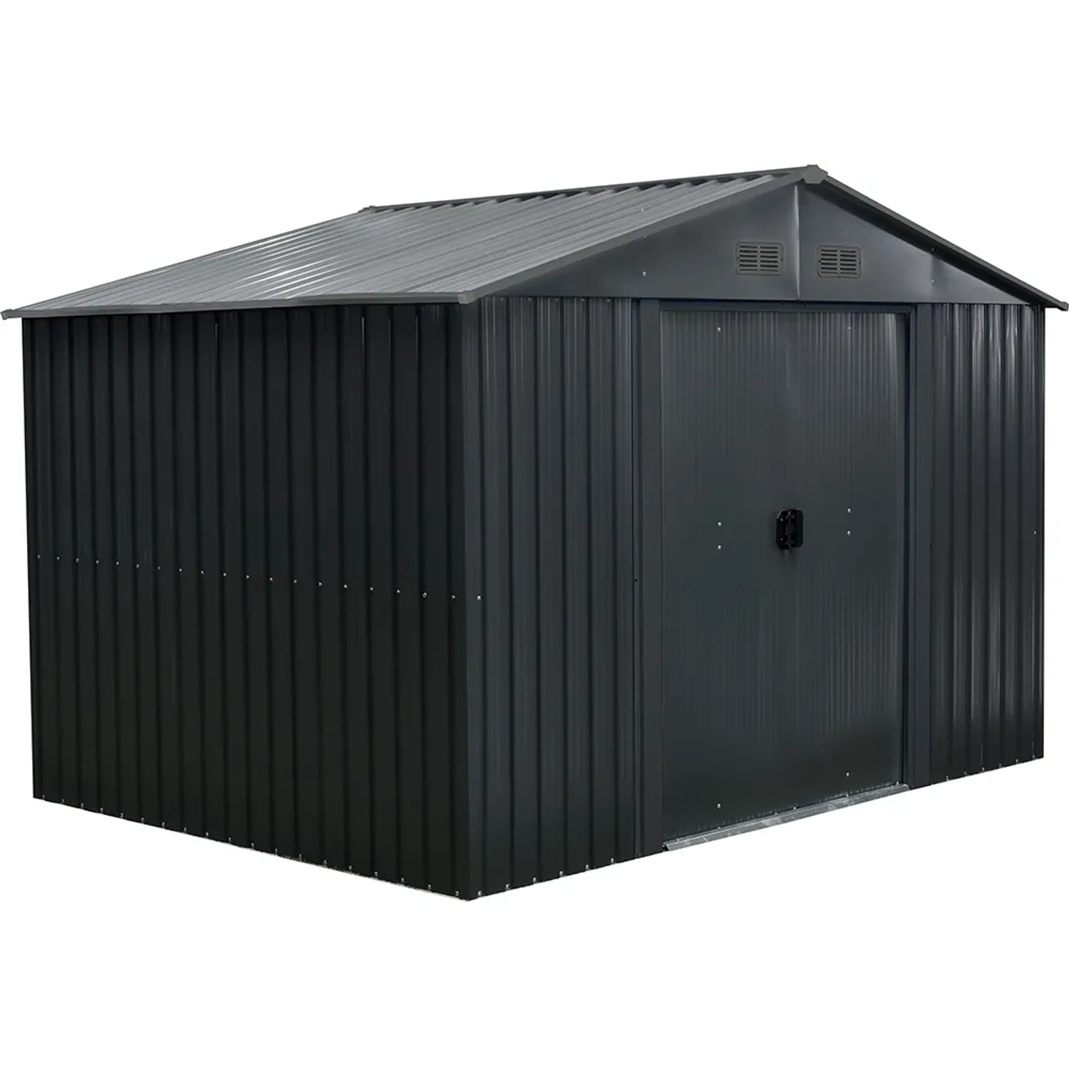 E-shop Floraworld Záhradný domček so sedlovou strechou III antracit 301 x 303 x 214 cm
