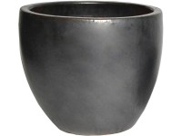 Mega Collections Kvetináč Glazed Egg Pot matná čierna pr. 60 x 52 cm Mega Collections Kvetináč Glazed Egg Pot matná čierna pr. 60 x 52 cm