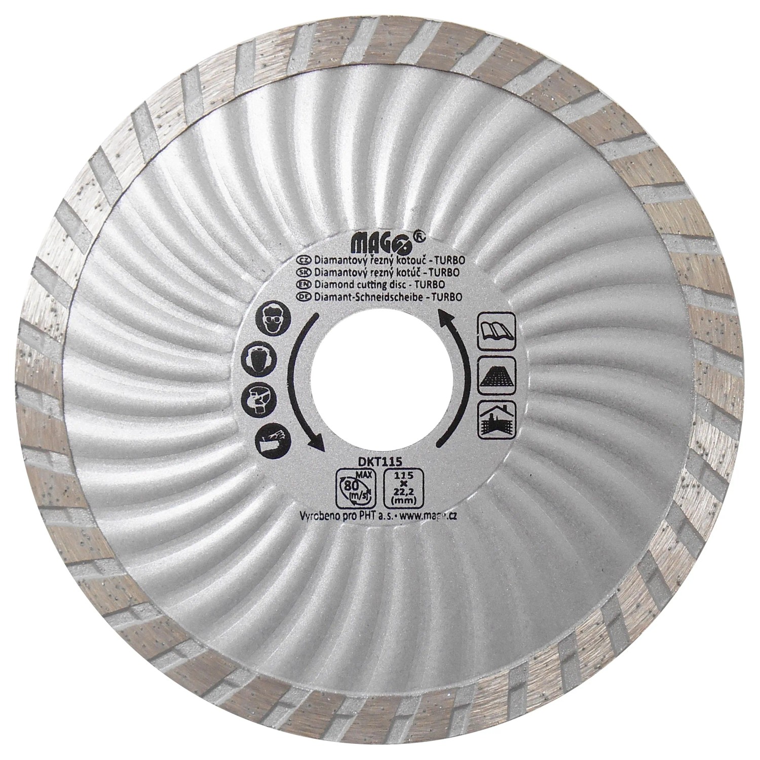 E-shop MAGG Diamantový kotúč TURBO 115 x 22,2 mm