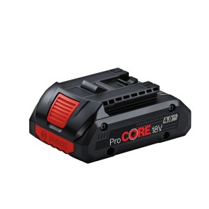Robustný akumulátor Bosch Professional ProCore 18V/4Ah čierno-červený pre elektrické náradie.