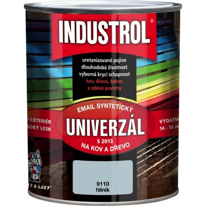 INDUSTROL Email na kov a drevo S2013 UNIVERZÁL 9110 hliník 750 ml