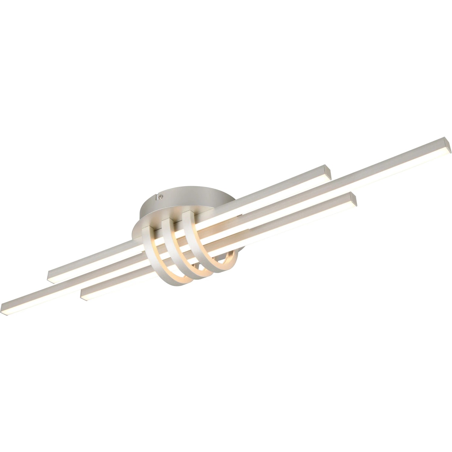 E-shop Reality Stropné LED svietidlo Cinto, 20W, 3000K, matný nikel, 81 x 10,5 x 18 cm