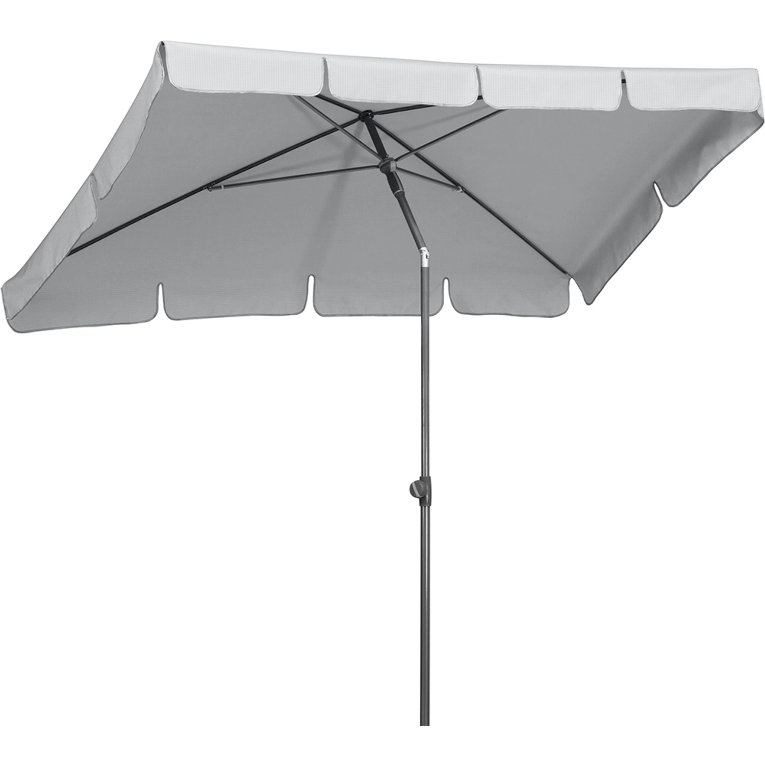 E-shop Schneider Schirme Balkónový slnečník Aquila, striebrosivá, 225 x 120 cm