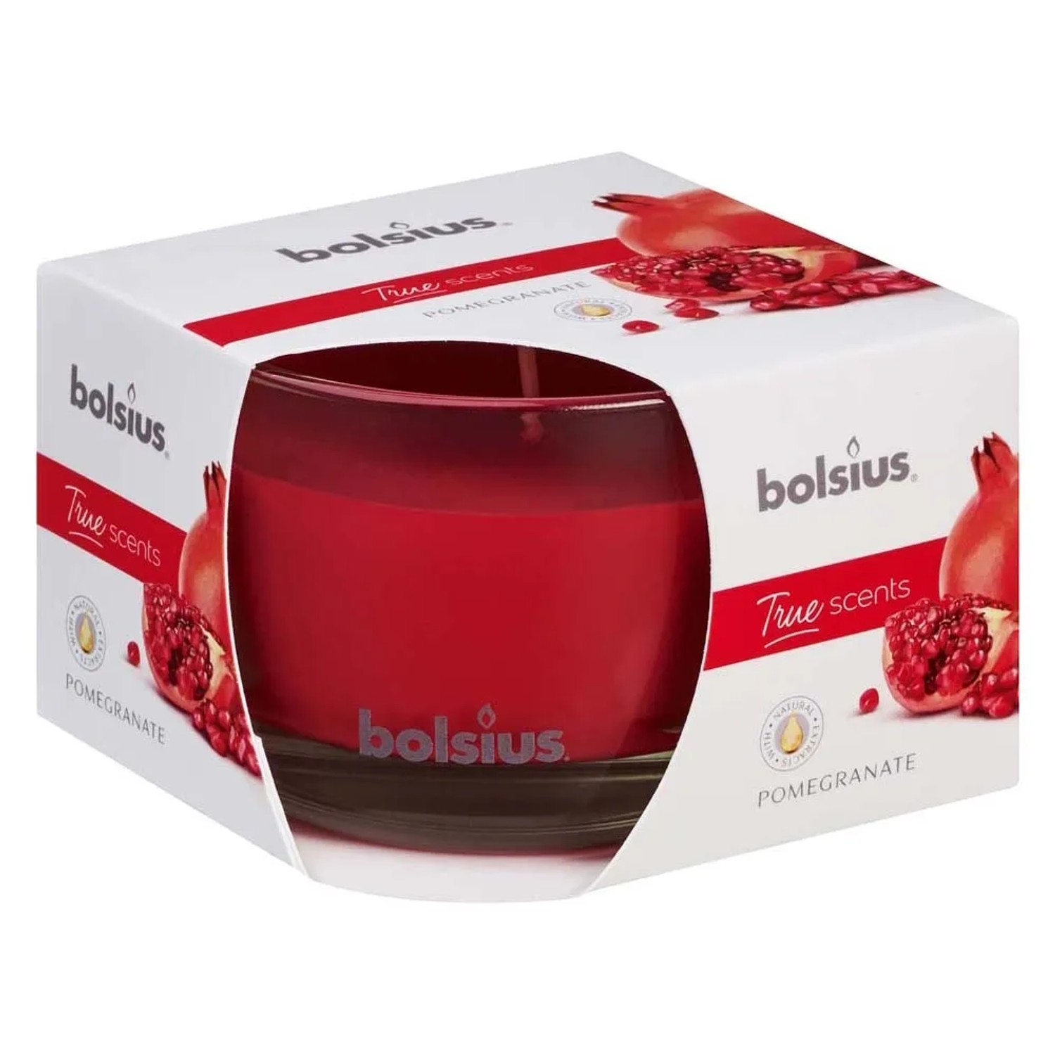 E-shop Bolsius Vonná sviečka Aromatic Granátové jablko 2.0 sklo 90 x 63 mm